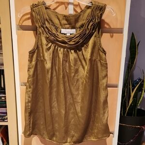 Olive Green Sleeveless Top